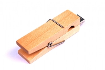 USB ključek iz lesa v obliki ščipalke Eko darila USB ključek iz lesa v obliki ščipalke