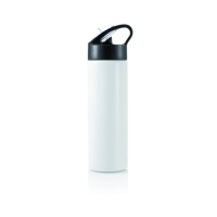 Eko darila H20 bottle with a straw – stainless steel