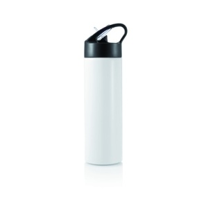 Eko darila H20 bottle with a straw – stainless steel
