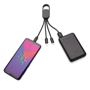 Mobilna tehnika 4-v-1 kabel s karabinom