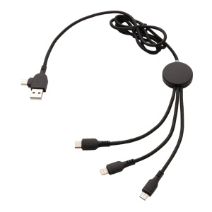 Mobilna tehnika Kabel 6-v-1 z osvetljenim logotipom