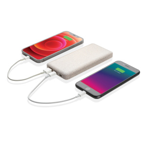 Powerbank iz pšenične slame 10.000 mah Brezžični polnilci in powerbanki Powerbank iz pšenične slame 10.000 mah