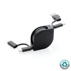 Kabel iz reciklirane plastike 6-v-1 Mobilna tehnika Kabel iz reciklirane plastike 6-v-1
