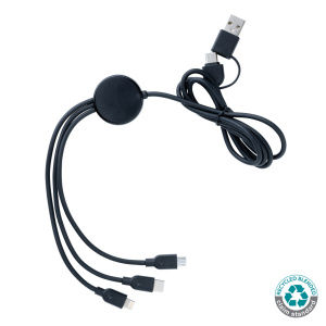 Mobilna tehnika Kabel 6 v 1 iz recikliranega TPE in reciklirane plastike RCS