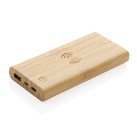 Brezžični polnilci in powerbanki FSC® certificiran bambusov prenosni polnilec 8000 mAh