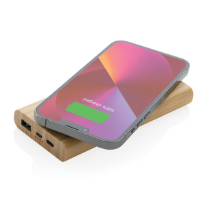 Brezžični polnilci in powerbanki FSC® certificiran bambusov prenosni polnilec 8000 mAh
