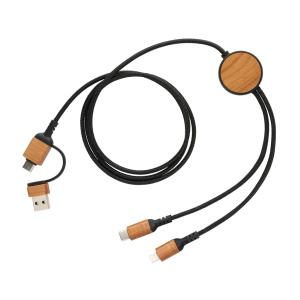 Eko darila Kabel 6-v-1 iz reciklirane plastike Ohio