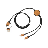 Eko darila Kabel 6-v-1 iz reciklirane plastike Ohio