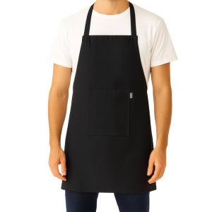 Dolg kuhinjski predpasnik iz recikliranega bombaža in sprednjim žepom. Eko darila Dolg kuhinjski predpasnik iz recikliranega bombaža in sprednjim žepom.