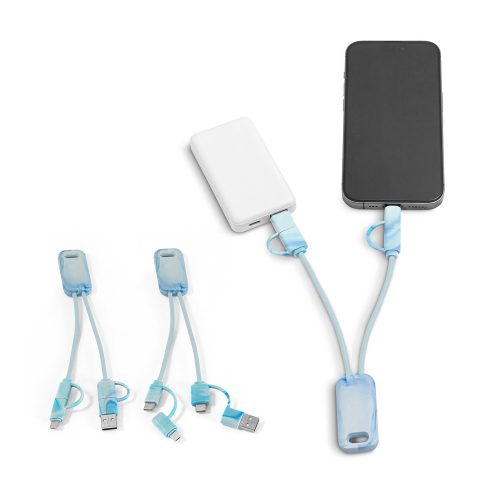 Eko darila USB kabel Berners 6-v-1 RPET