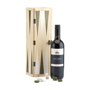 Eko darila Škatla za vino z igro backgammon